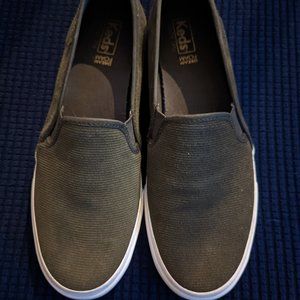 Keds Double Decker Suede Forest Green Sz 8